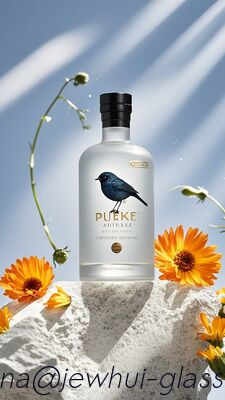 ซื้อ ขวดแก้ววอดก้าขนาด 750 มล. - ปรับแต่งได้, ขวดแก้ว Super Flint, ขวดหรูหรา การผลิตออนไลน์