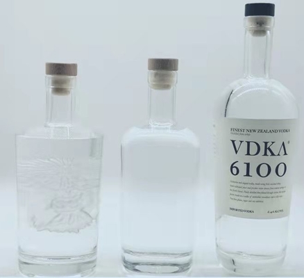 ซื้อ 1000ML 1750ML 3000ML ขวดวอดก้าเปล่าพิมพ์ลายนูน online manufacture