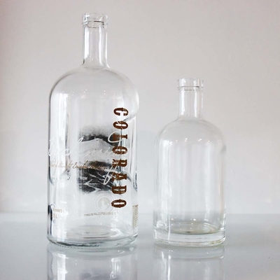 ซื้อ ขวดแอลกอฮอล์ขนาดใหญ่ 375 มล. ขวดแก้วใสสำหรับสุรา Bourbon online manufacture