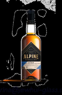 ราคาดี 750ml Apline Whiskey  Glass Bottle -Customization, Super Flint Glass Bottle, American Rum ออนไลน์