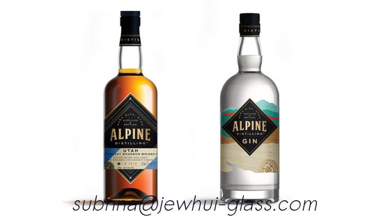 ราคาดี ขวดแก้ววิสกี้ Apline ขนาด 750 มล. - ปรับแต่งได้, ขวดแก้ว Super Flint, เหล้ารัมอเมริกัน ออนไลน์