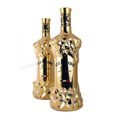 ราคาดี ก้อนน้ำแข็ง 200ml 1000ml ขวดวอดก้า Golden Electroplating Vacuum Golden Coating ออนไลน์