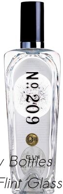 ราคาดี 200ml 500ml 1750ml ขวดวิญญาณแก้วตัวอักษรนูน 209 Gin Glass Bottle ออนไลน์